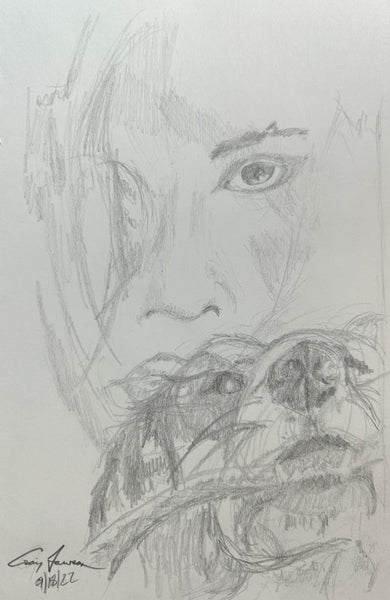 Girl and Dog