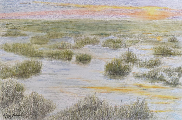 Salt Marsh at Dusk