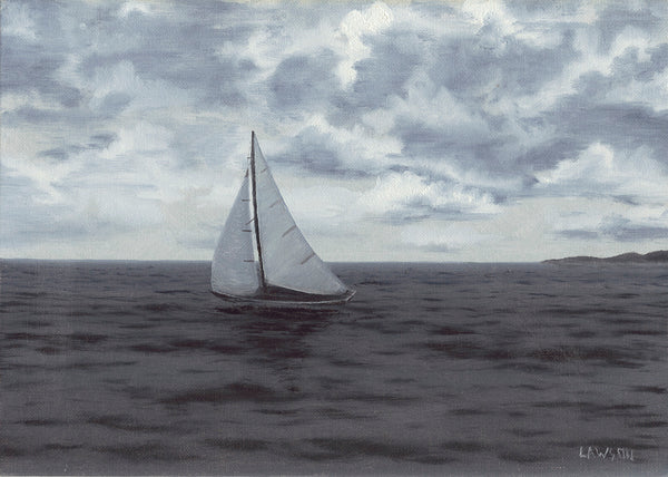 Sailboat on an Overcast Day